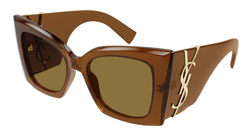 Saint Laurent Sunglasses Brown - SL M119 BLAZE CRYSTAL-002
